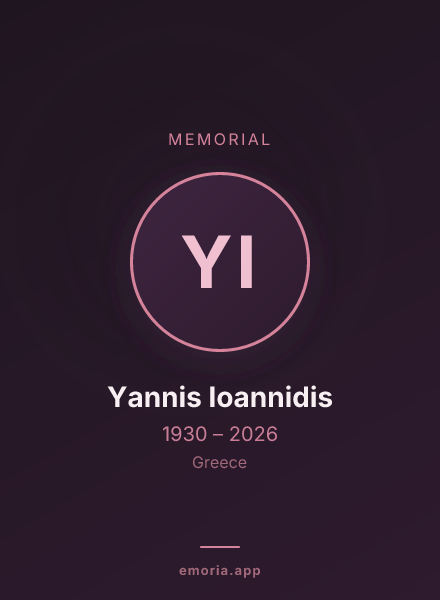 Memorial portrait of Yannis Ioannidis