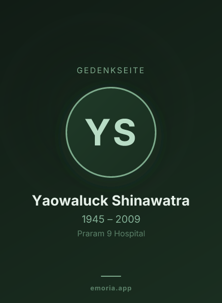 Gedenkportrait von Yaowaluck Shinawatra