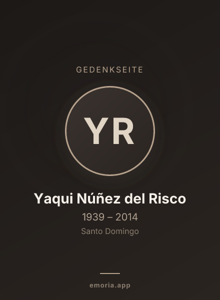 Gedenkportrait von Yaqui Núñez del Risco