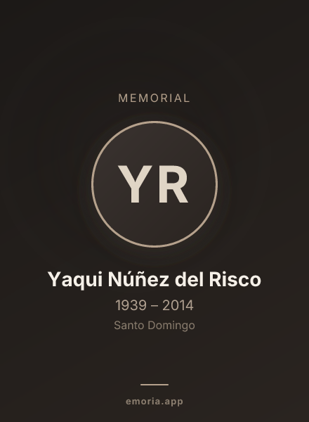 Memorial portrait of Yaqui Núñez del Risco