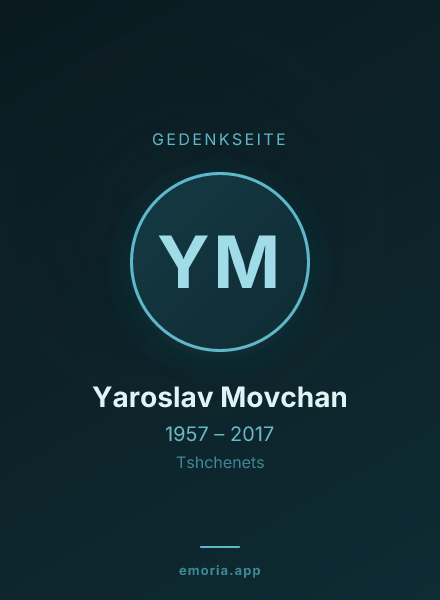 Gedenkportrait von Yaroslav Movchan