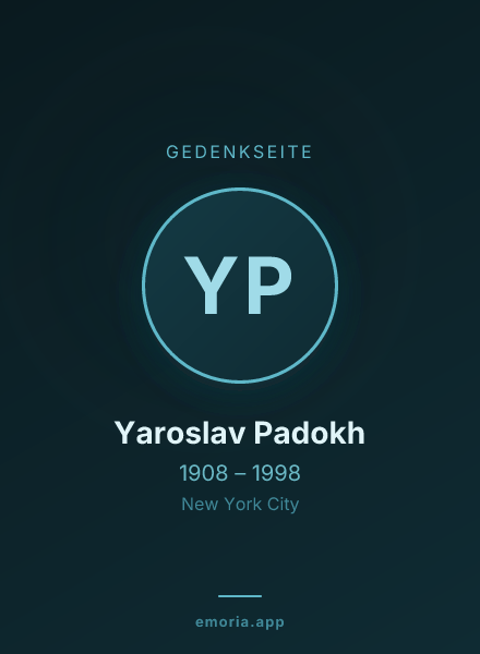 Gedenkportrait von Yaroslav Padokh
