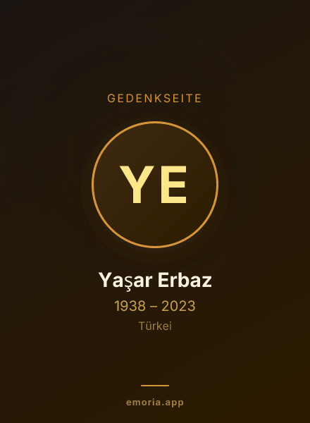 Gedenkportrait von Yaşar Erbaz