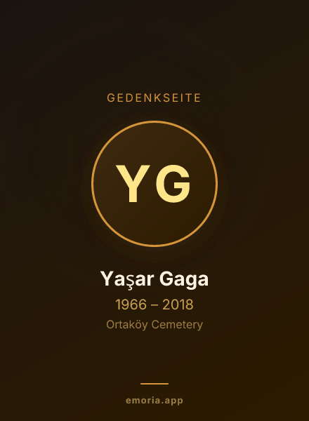 Gedenkportrait von Yaşar Gaga
