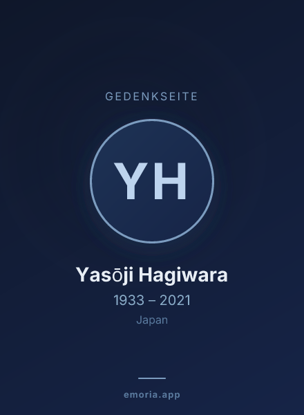 Gedenkportrait von Yasōji Hagiwara