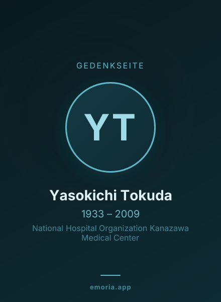 Gedenkportrait von Yasokichi Tokuda