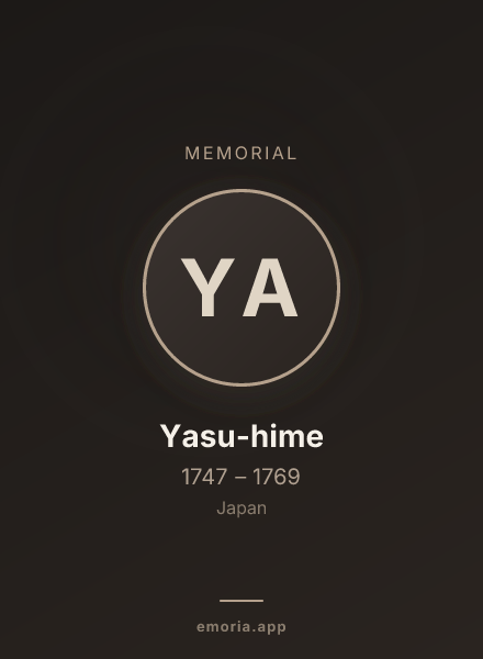 Memorial portrait of Yasu-hime