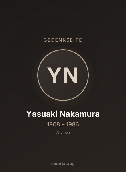 Gedenkportrait von Yasuaki Nakamura