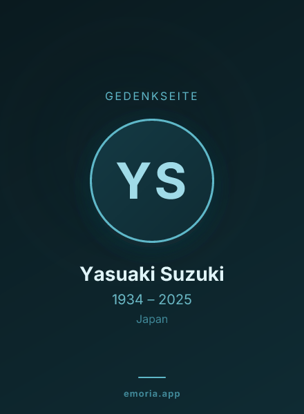 Gedenkportrait von Yasuaki Suzuki