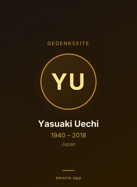 Gedenkportrait von Yasuaki Uechi