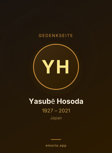 Gedenkportrait von Yasubē Hosoda