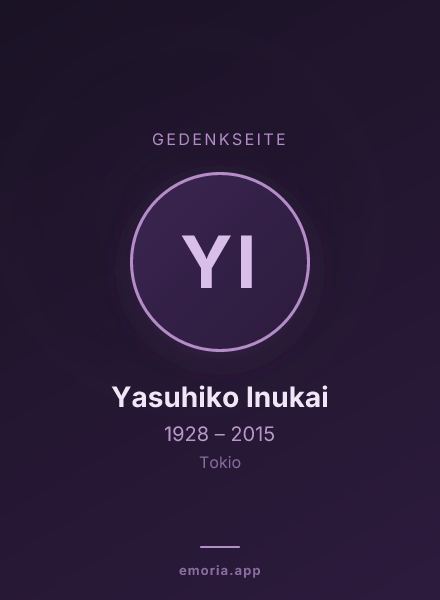 Gedenkportrait von Yasuhiko Inukai