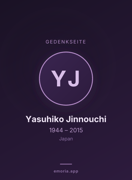 Gedenkportrait von Yasuhiko Jinnouchi