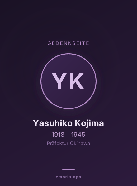Gedenkportrait von Yasuhiko Kojima