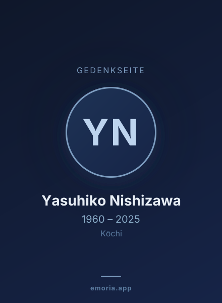 Gedenkportrait von Yasuhiko Nishizawa