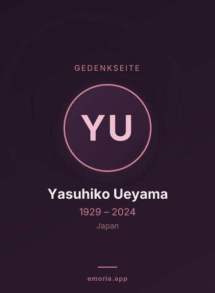 Gedenkportrait von Yasuhiko Ueyama