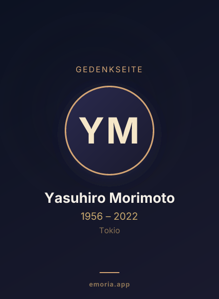 Gedenkportrait von Yasuhiro Morimoto