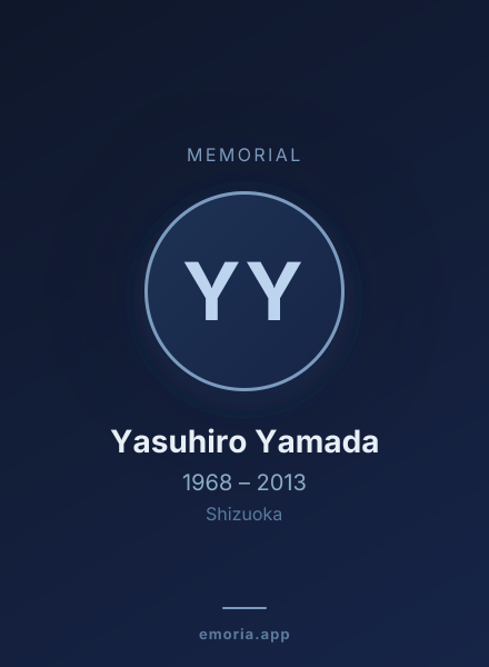 Memorial portrait of Yasuhiro Yamada