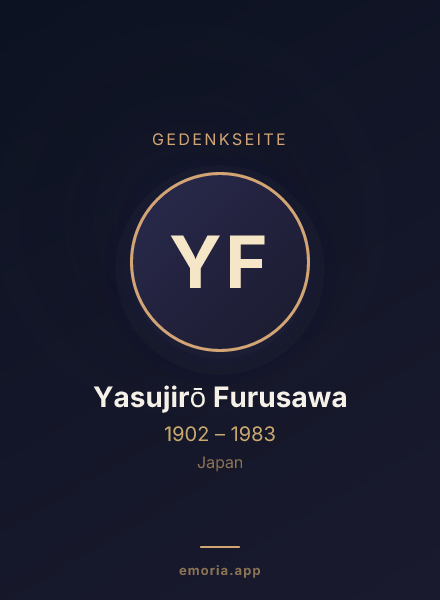 Gedenkportrait von Yasujirō Furusawa
