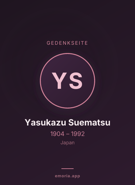 Gedenkportrait von Yasukazu Suematsu
