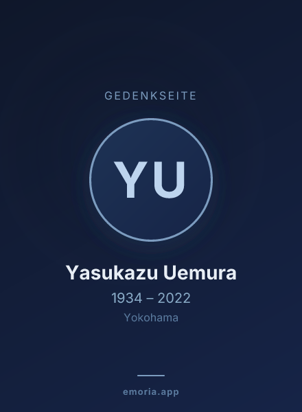 Gedenkportrait von Yasukazu Uemura