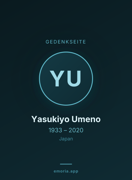 Gedenkportrait von Yasukiyo Umeno