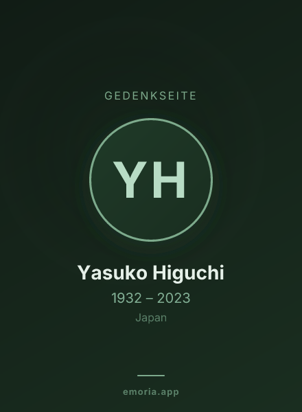 Gedenkportrait von Yasuko Higuchi