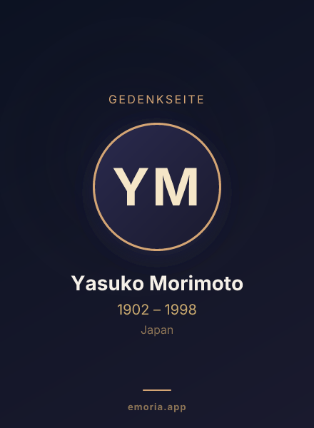 Gedenkportrait von Yasuko Morimoto