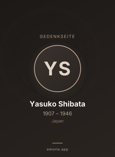 Gedenkportrait von Yasuko Shibata