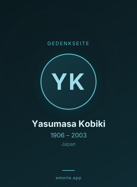 Gedenkportrait von Yasumasa Kobiki