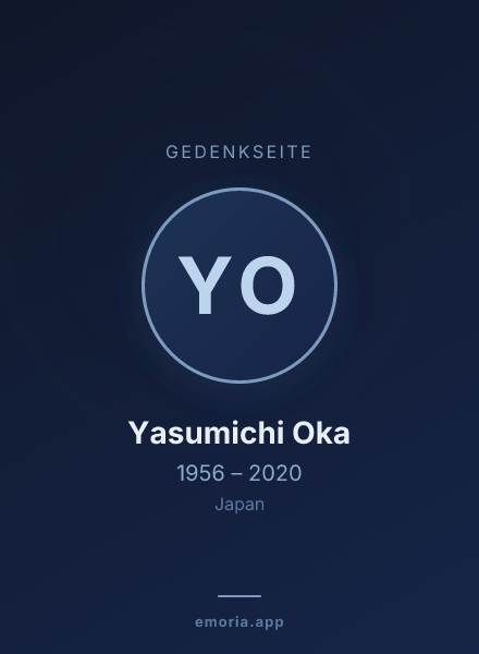 Gedenkportrait von Yasumichi Oka