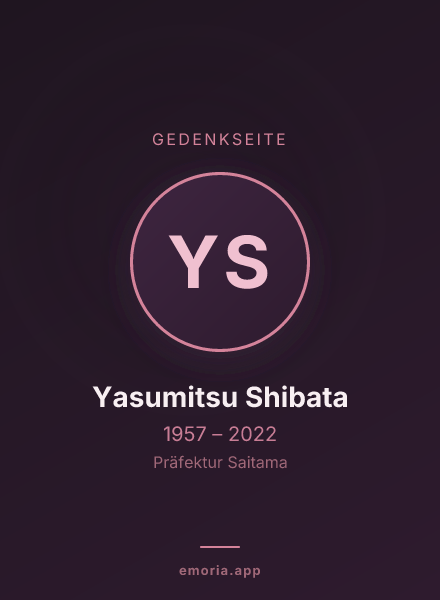 Gedenkportrait von Yasumitsu Shibata