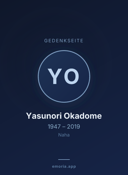 Gedenkportrait von Yasunori Okadome