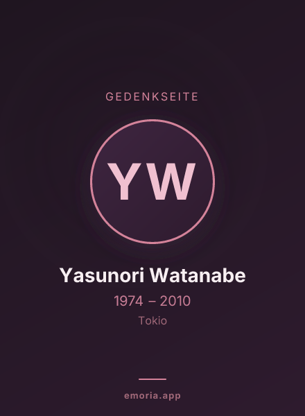 Gedenkportrait von Yasunori Watanabe