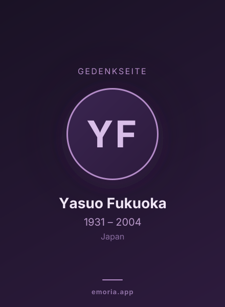 Gedenkportrait von Yasuo Fukuoka