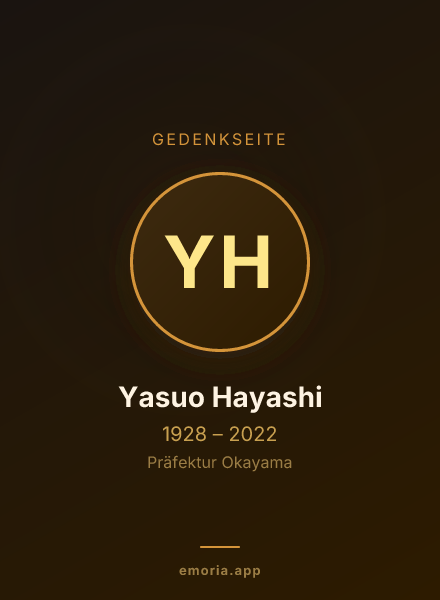 Gedenkportrait von Yasuo Hayashi