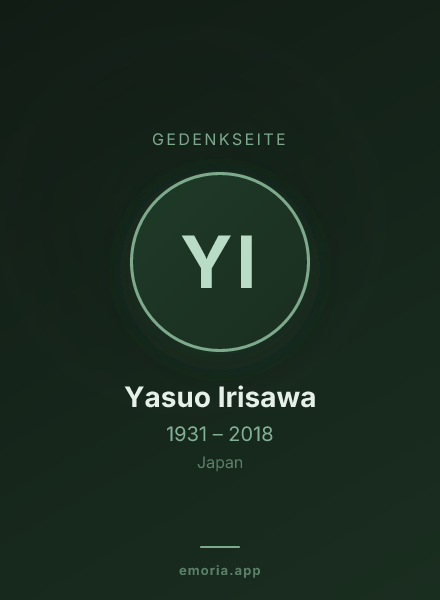 Gedenkportrait von Yasuo Irisawa
