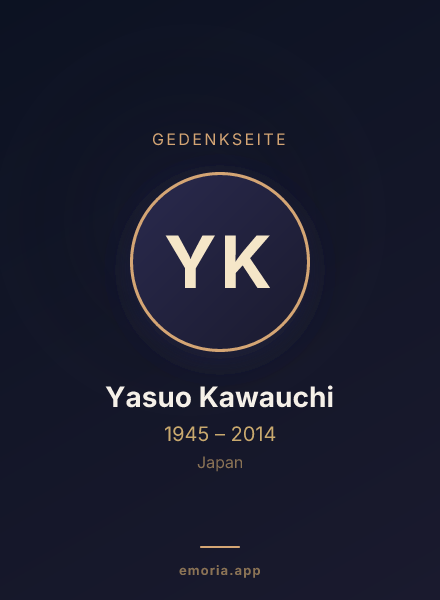 Gedenkportrait von Yasuo Kawauchi