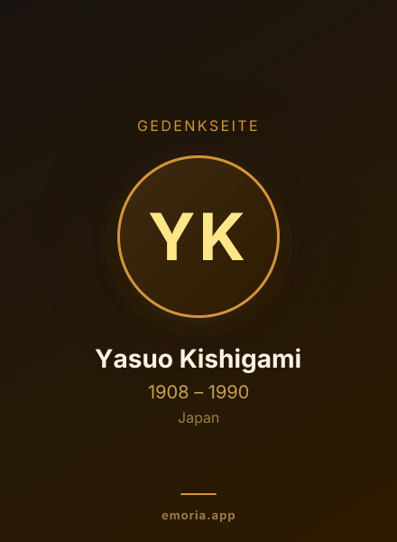Gedenkportrait von Yasuo Kishigami