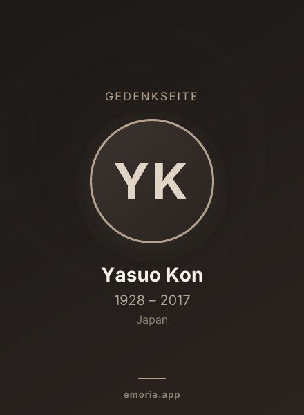 Gedenkportrait von Yasuo Kon