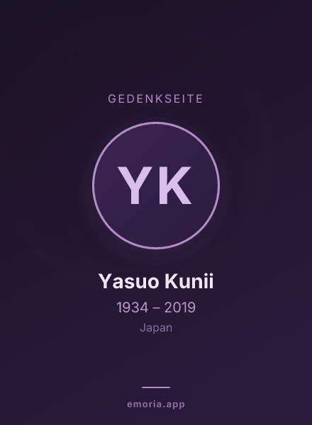 Gedenkportrait von Yasuo Kunii