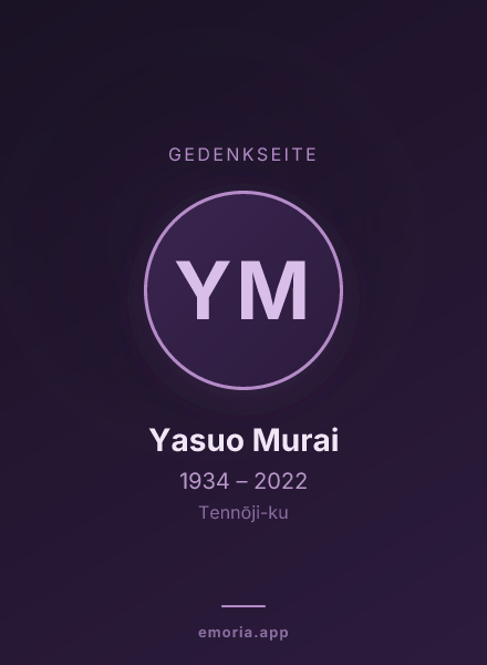 Gedenkportrait von Yasuo Murai