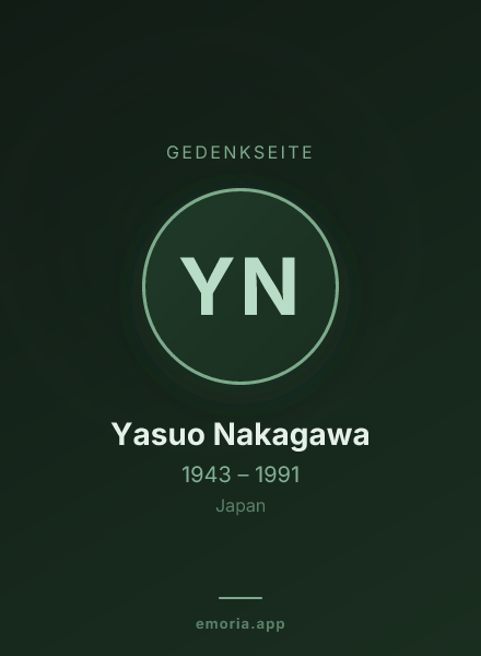 Gedenkportrait von Yasuo Nakagawa