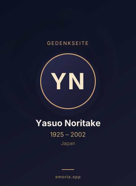Gedenkportrait von Yasuo Noritake