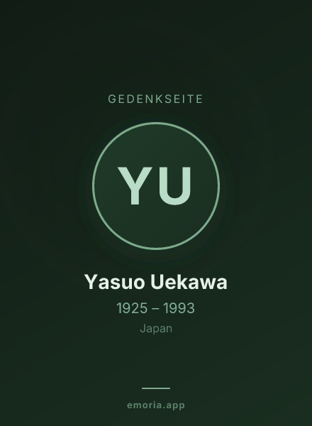 Gedenkportrait von Yasuo Uekawa