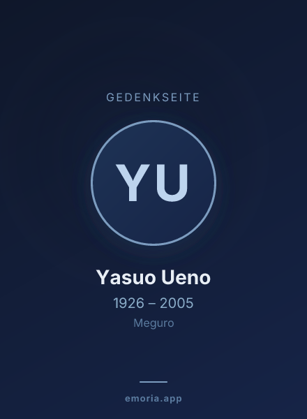 Gedenkportrait von Yasuo Ueno