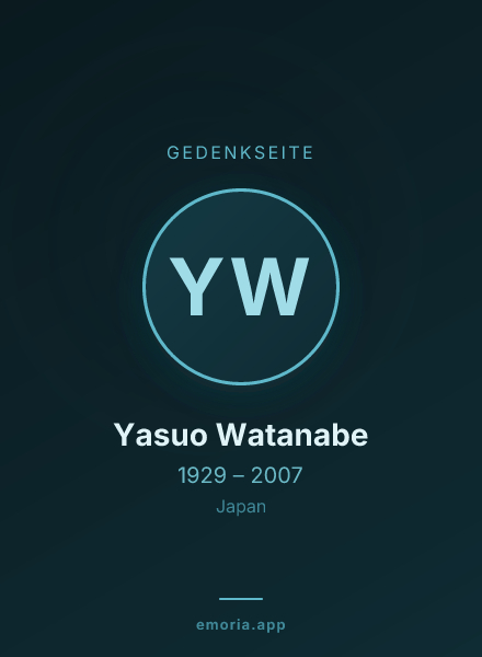 Gedenkportrait von Yasuo Watanabe