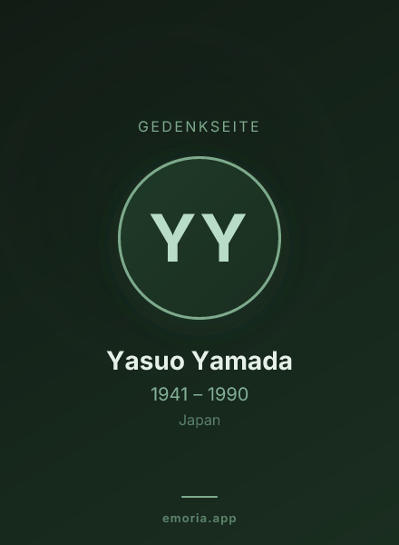 Gedenkportrait von Yasuo Yamada