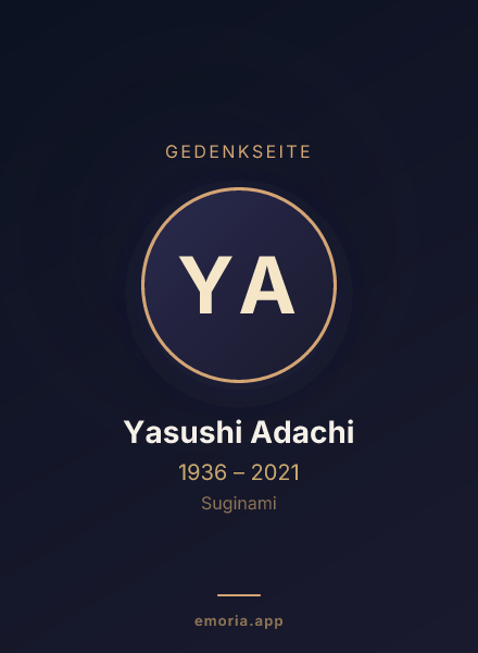 Gedenkportrait von Yasushi Adachi