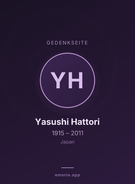 Gedenkportrait von Yasushi Hattori